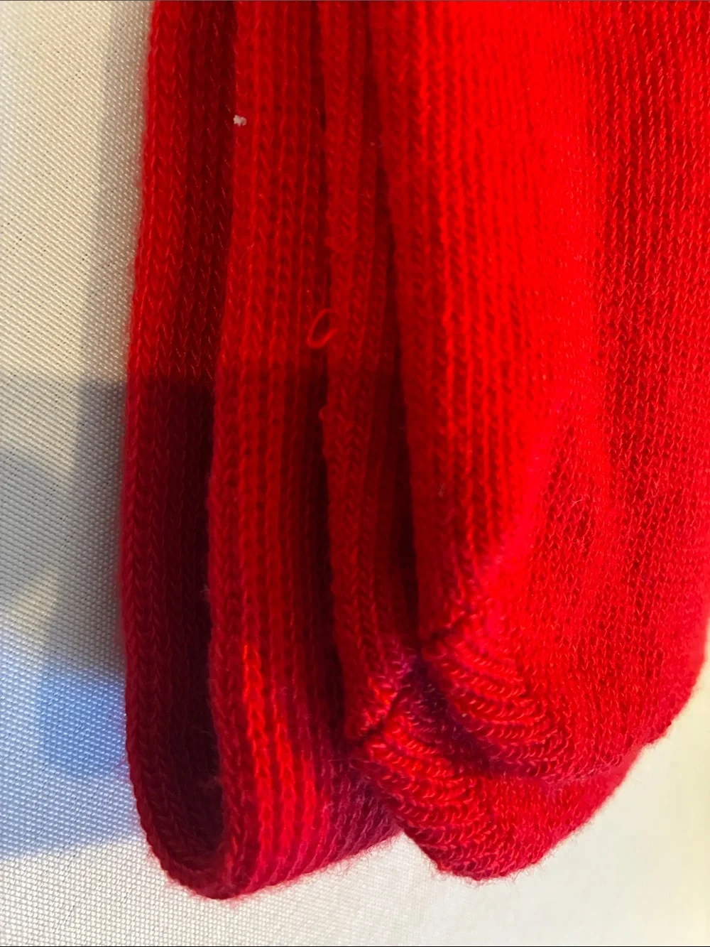 TC men's Scarlet Red Athletic Crew Socks size Large baseball, soccer, football